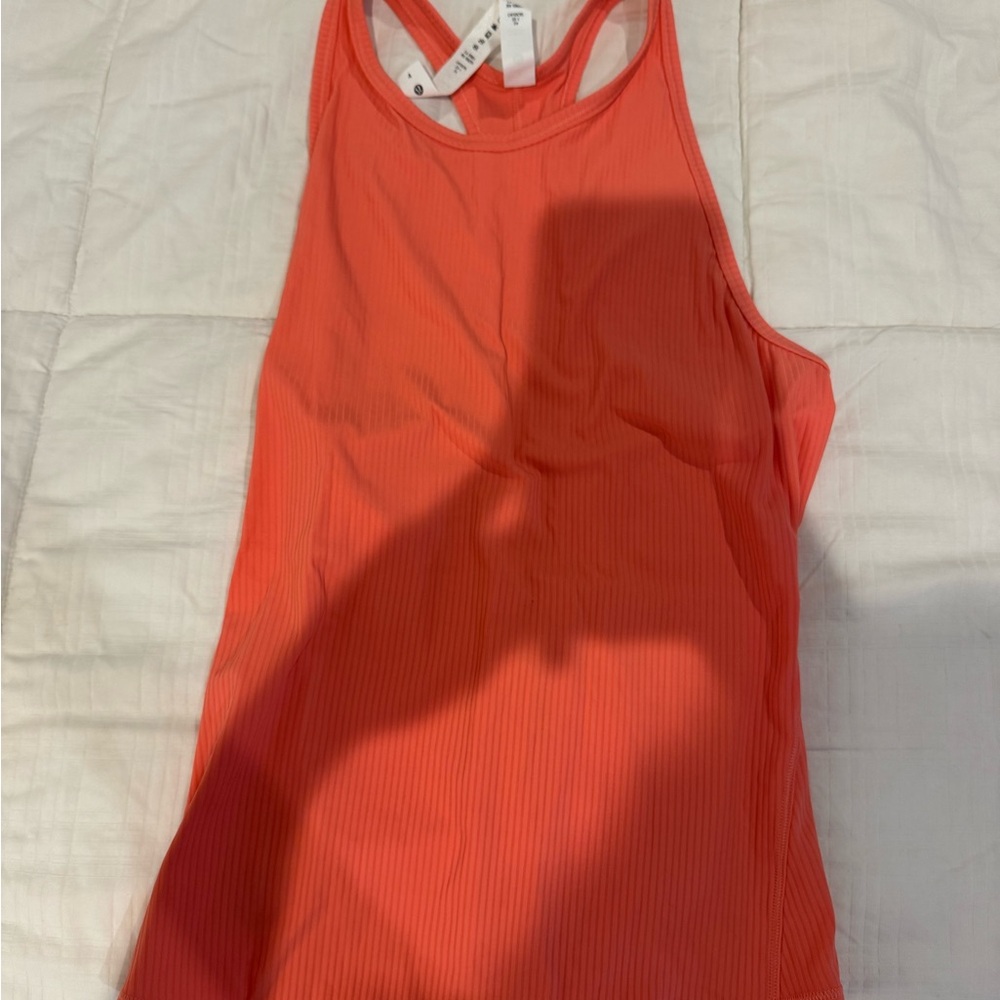 lululemon athletica Ribbed Racerback Tank - Coral/Orange